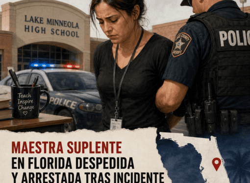 Maestra suplente en Florida despedida y arrestada tras incidente con estudiantes en Lake Minneola High School