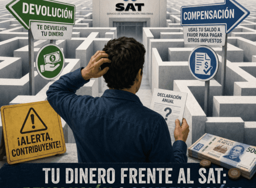 ¡Alerta, contribuyente! Tu dinero frente al SAT: ¿Devolución o Compensación? La clave para no perderte en el laberinto fiscal