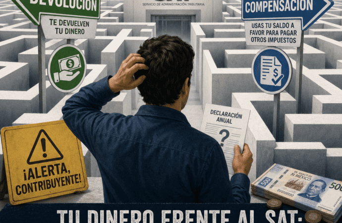 ¡Alerta, contribuyente! Tu dinero frente al SAT: ¿Devolución o Compensación? La clave para no perderte en el laberinto fiscal